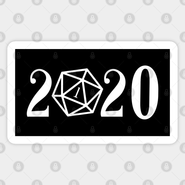 2020 Critical Fail Year Sticker by pixeptional